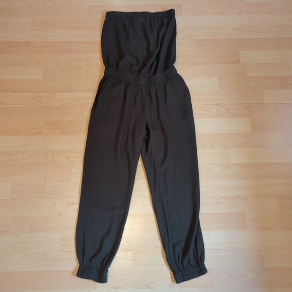 Aritzia Azure Skies Tabata Olive Strapless Jumpsuit - Picture 3 of 11